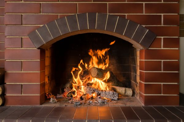 Brick Fireplace Installation in Salem