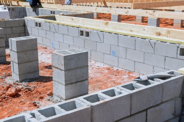 Cement Block Installation in Salem